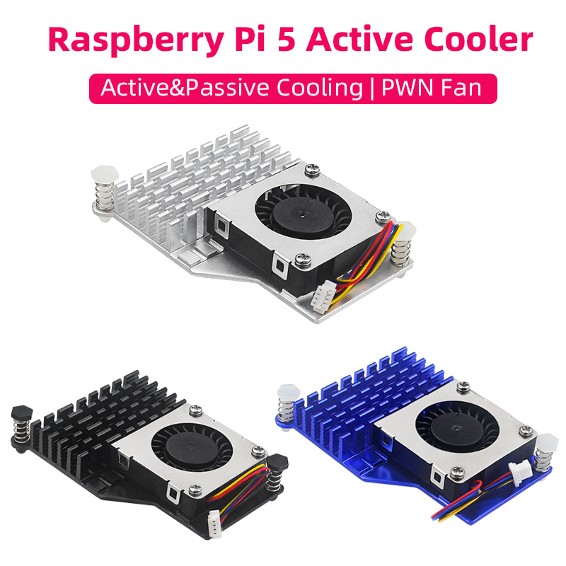 Raspberry Pi Water Cooling Kit - Raspberry Pi 5 Aktiver Kühler, Aluminium-Kühlkörper,