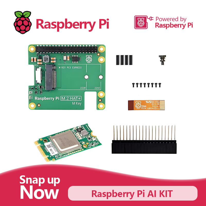Raspberry Pi Ai Kit Hailo-8L - Das Raspberry Pi AI Kit kombiniert