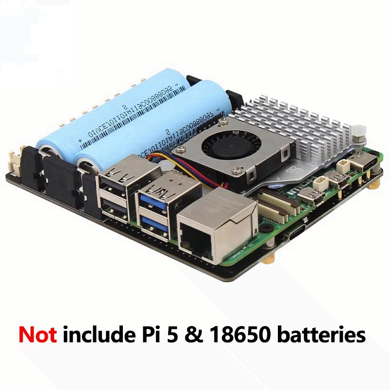 Raspberry Pi Uninterrupted Power Supply Ups 18650 - Raspberry Pi 5 18650 USV-Board, 5,1V/5A