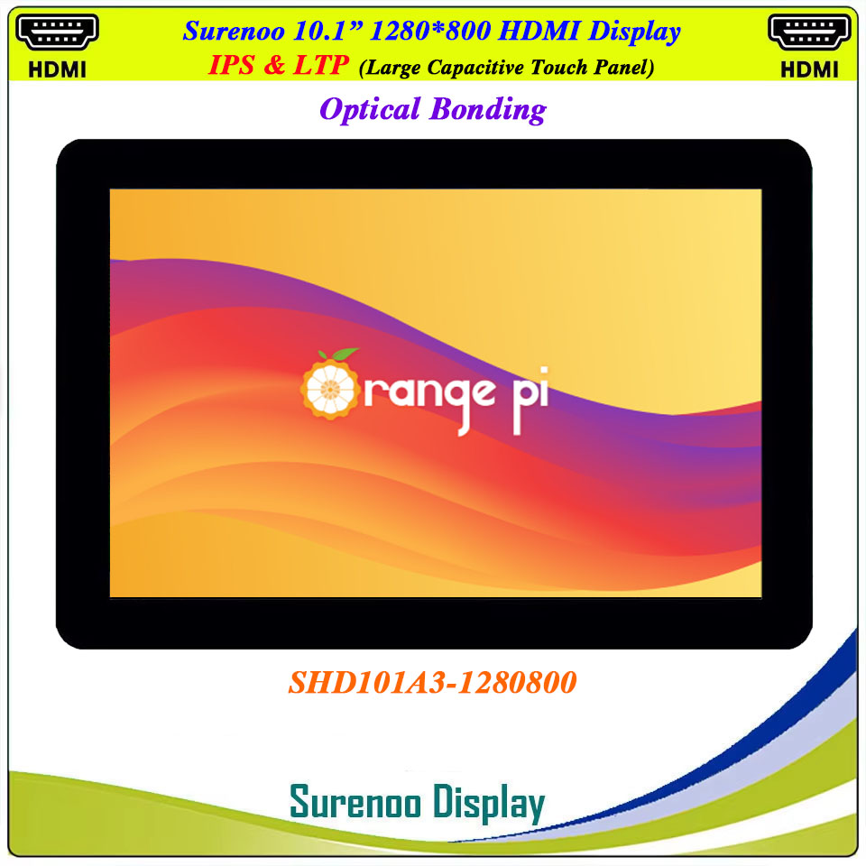 Raspberry Pi 10.1 Inch Capacitive Touch Screen Ips - 10,1 Zoll 1280*800 HDMI-kompatibles LCD-Modul-Display-Monitor IPS-Bildschirm