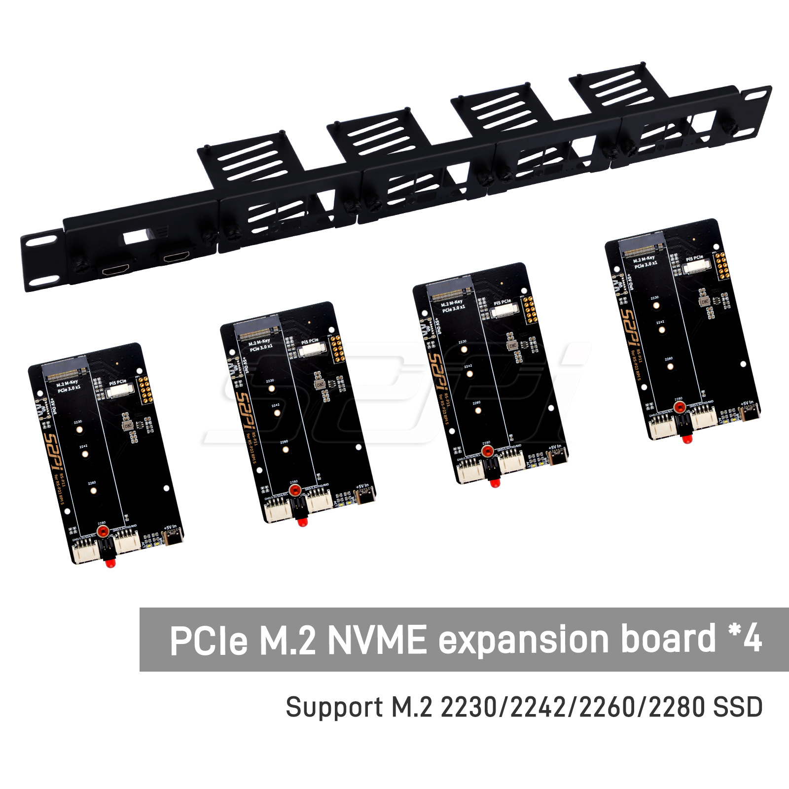 52Pi 1U Rackmount-Stahlhalteru – Raspberry Pi Rackmount 1U 19 Inch Bewertung und Preis