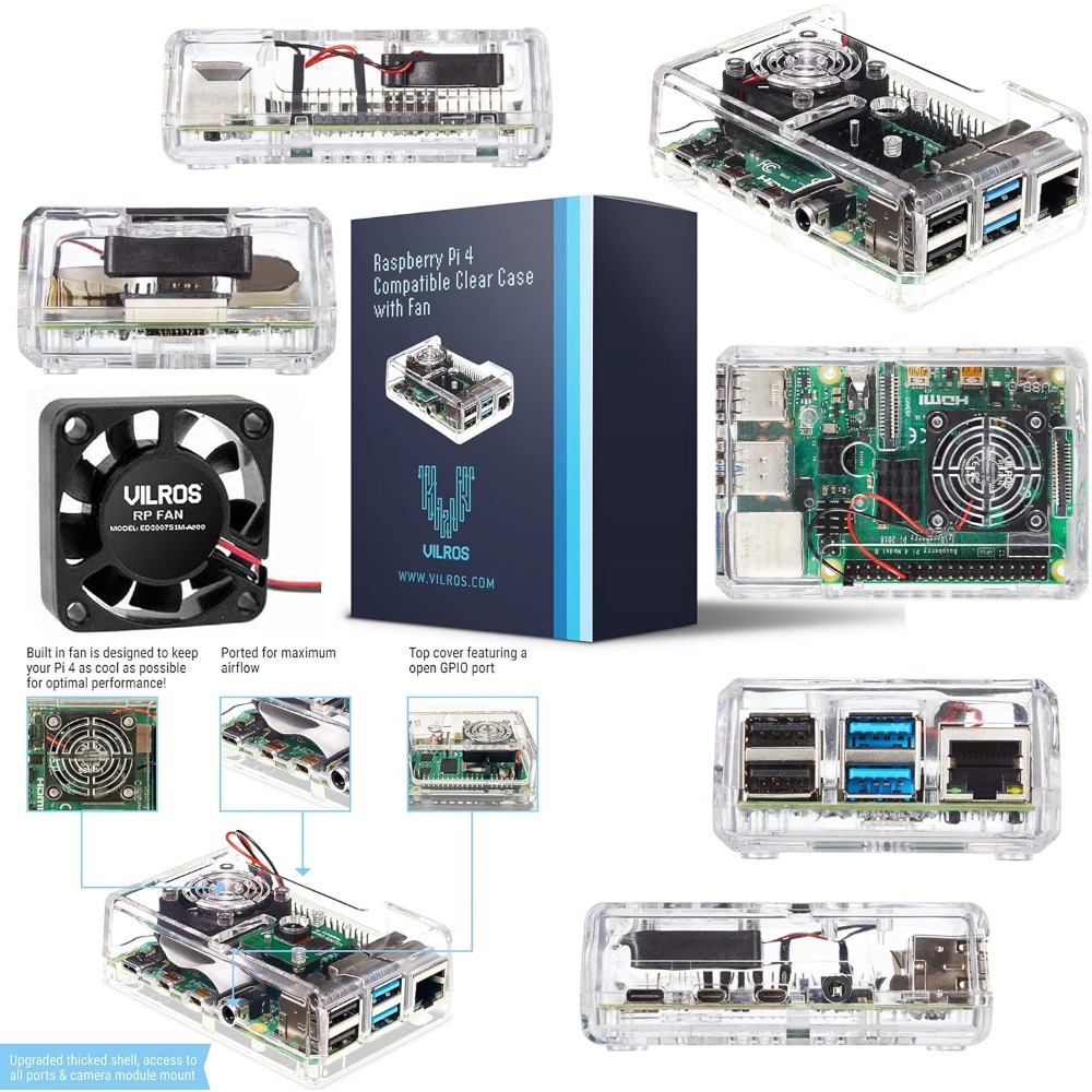 Lüftergekühltes ABS-Gehäuse St – Raspberry Pi 4 8Gb Ram Kit Bewertung und Preis