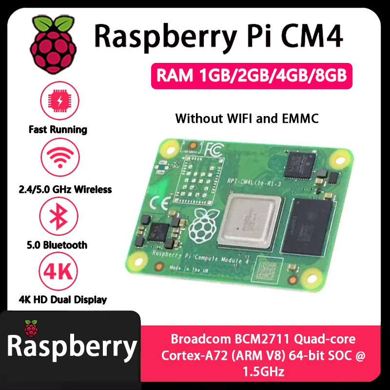 Raspberry Pi CM4 1 GB/2 GB/4 G – Raspberry Pi Compute Module 4 8Gb 32Gb Emmc Bewertung und Preis